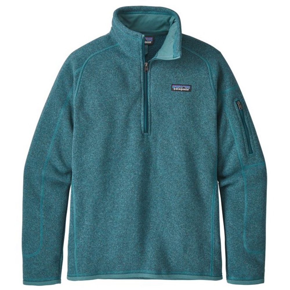 Teal Patagonia Quarter Zip Better Sweater - Teal